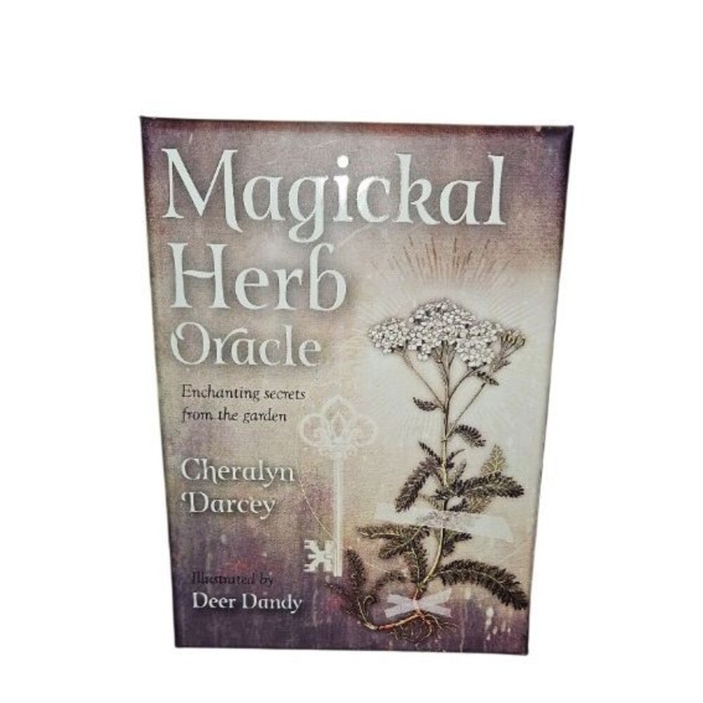 Cheralyn Darcey Magickal Herb Oracle 36 Card Deck Guidebook Deer Dandy Open Box